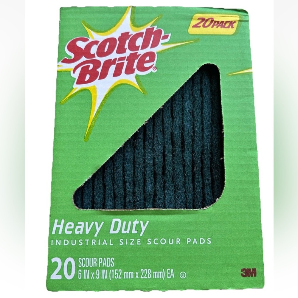 Scotch-Brite Heavy Duty Industrial Sized Scour Pads 20ct